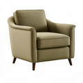Fauteuil 82 x 78 x 84 cm en tissu vert kaki style contemporain